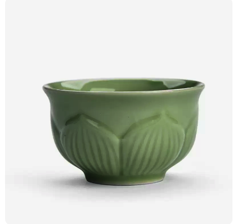 Popular Celadon Plum Green Kung Fu Small Tea Cup (Zen Lotus Rhythm) 6.5*4CM45ML