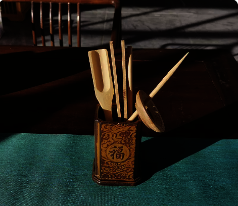 New ceramic tea set accessories tea ceremony Nanzhu Six Gentlemen Set (Fu Dao Wanjia) length 5.7 height 9.3CM width 5CM