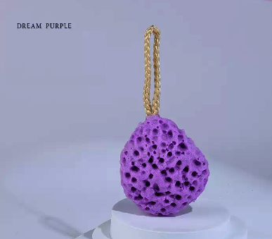 新款蜂窩沐浴球（夢幻紫1個）