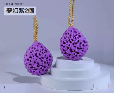 新款蜂窩沐浴球（夢幻紫2個）