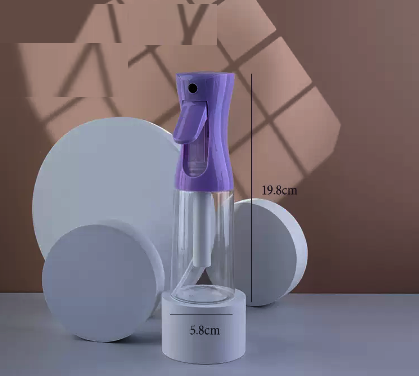 New spray bottle (purple nozzle transparent bottle 200ml)