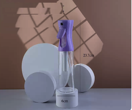 New spray bottle (purple nozzle transparent bottle 300ml)