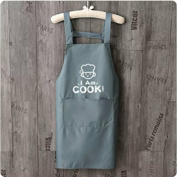 熱賣時尚圍裙【防水背帶字母COOK