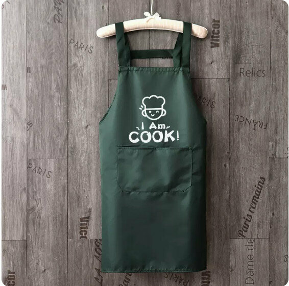 熱賣時尚圍裙【防水背帶字母COOK