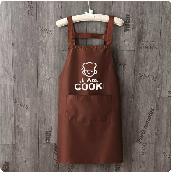 熱賣時尚圍裙【防水背帶字母COOK