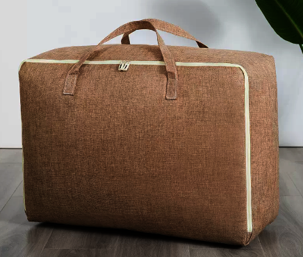 Hot selling large capacity clothing and quilt storage bag (caramel color) (size: 70*50*30CM)