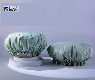 熱賣浴帽（綠色愛心+綠色小星星款）