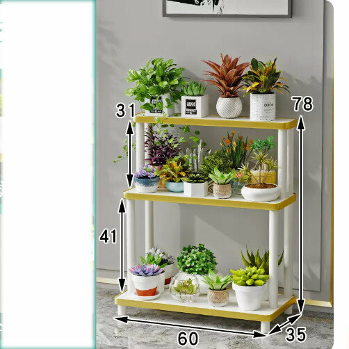 Hot selling wooden floor-standing flower stand (staircase flower stand [Phnom Penh] three floors)