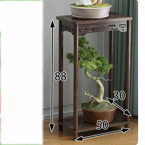 Hot selling wooden floor-standing flower stand ([extended] wooden lotus corner table [solid wood large size])