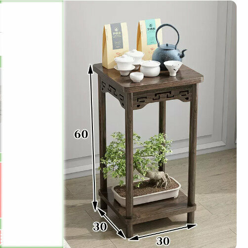 Hot selling wooden floor-standing flower stand (wooden lotus corner table [small size])