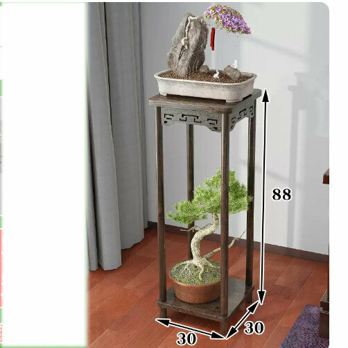 Hot selling wooden floor-standing flower stand (wooden lotus corner table [large size])