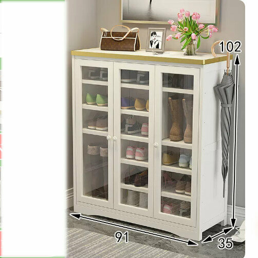 Hot Selling Domestic Shoe Storage Rack (Nordic Shoe Cabinet [Three Doors])