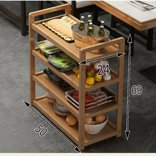 Hot Selling Wooden Storage Rack (Flat Four Layers 50)