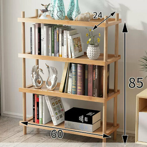 Hot selling wooden storage rack (Yonghe shelf 4 layers 60)