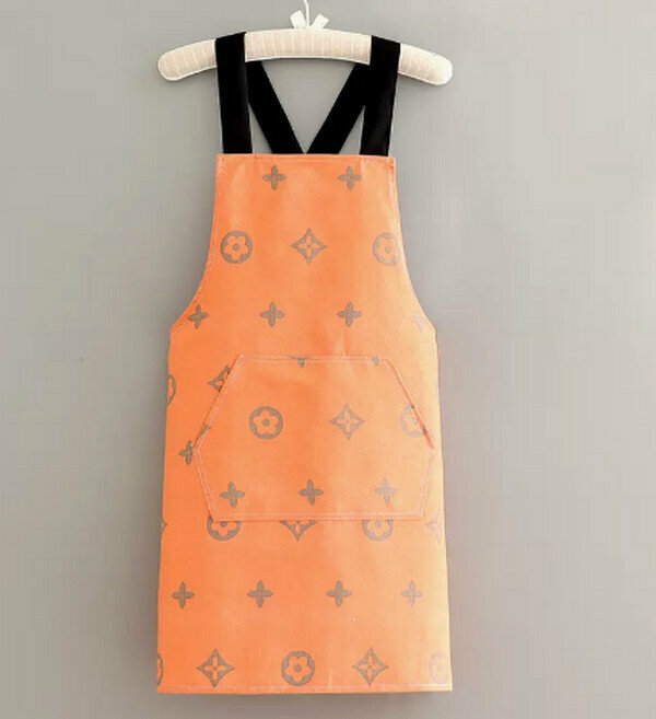 Popular canvas pure cotton cross wide band-big brand orange-one size apron