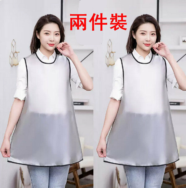 Hot style [2 pieces] regular TPU vest-no pockets and white-transparent waterproof apron