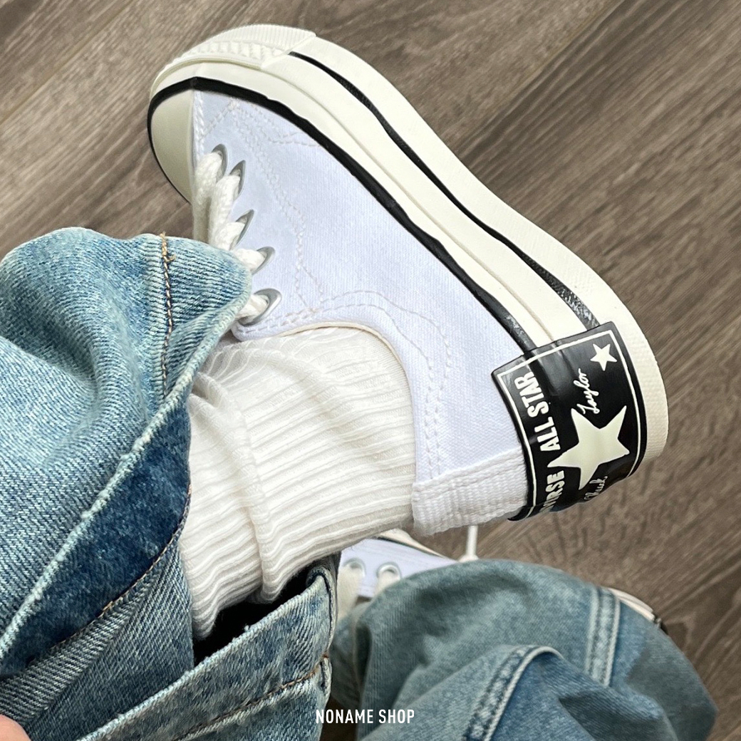 CONVERSE CHUCK 1970 粗鞋帶 低統 帆布鞋 白色奶油底 (男/女同款)