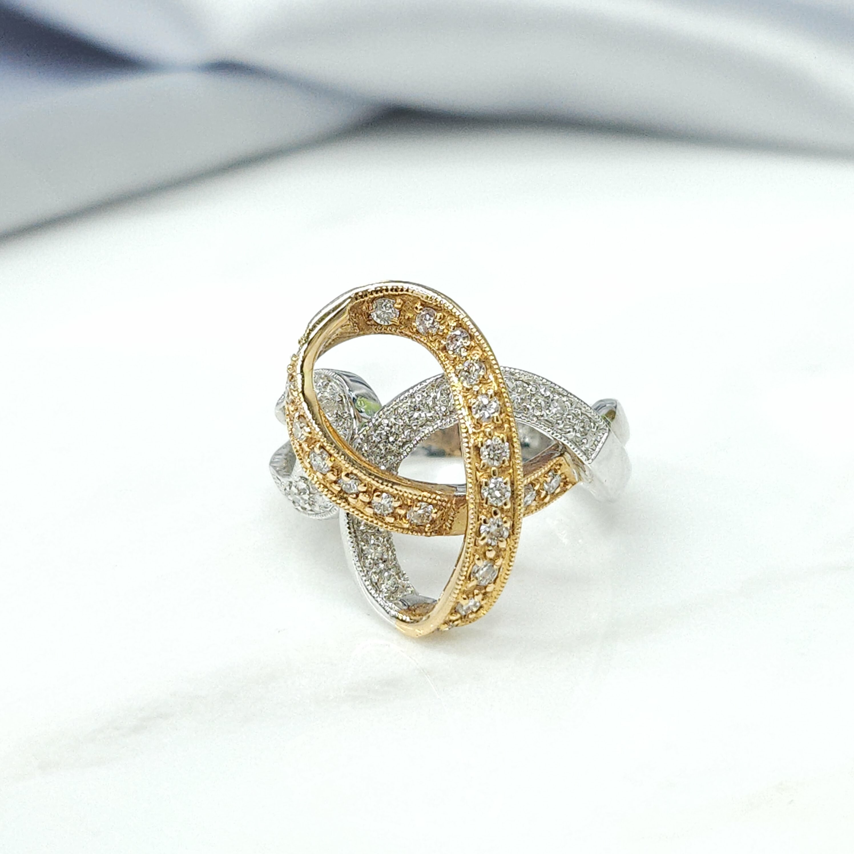 18K Gold 0.61ct Diamond Ring