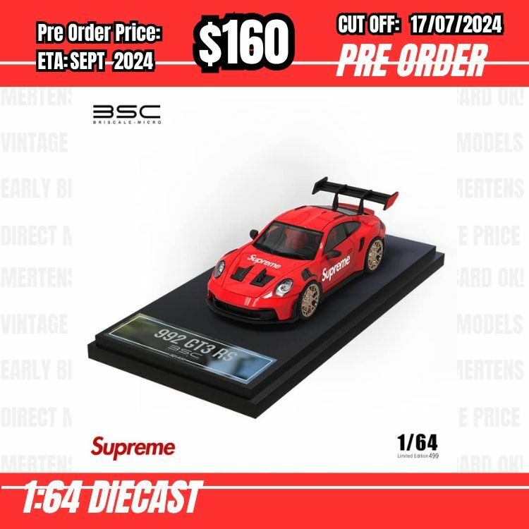 PO-$160 * Time Micro * 1:64 992 GT3 RS Supreme Red [OD11/07]