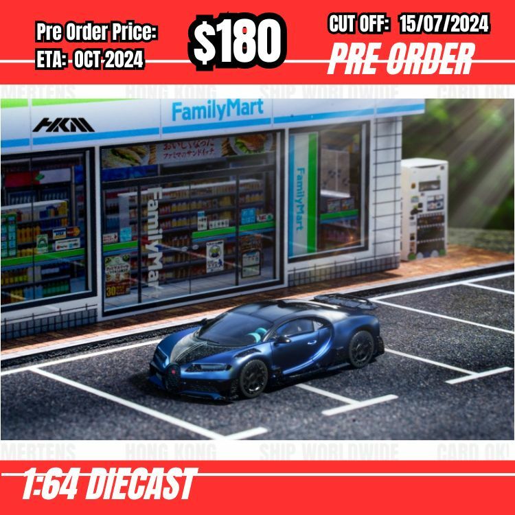 PO-$180 * HKM * 1:64 Chiron Centuria Mansory Sapphire Blue [OD13/07]