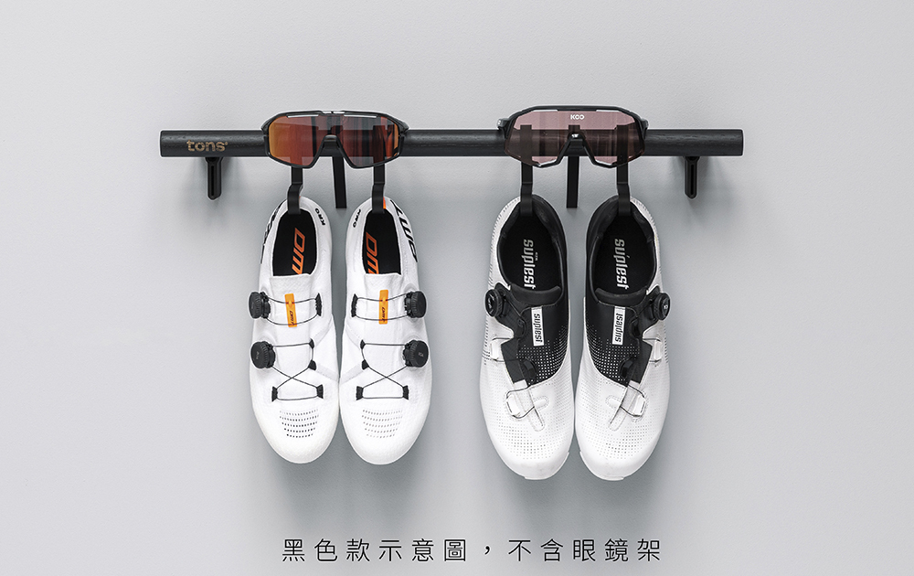 【Tons Bike】自行車裝備收納掛架 - 黑色 / 橫式C