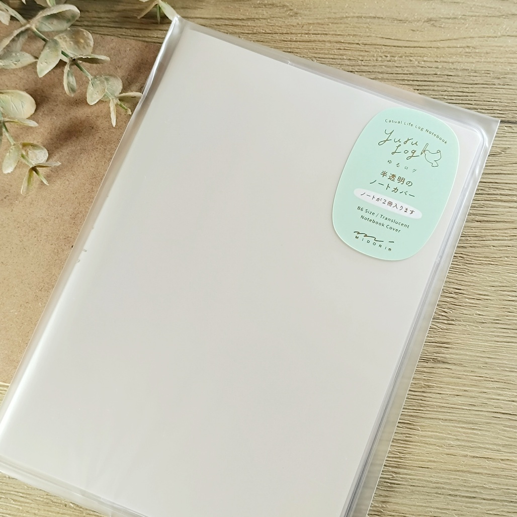 日本MIDORI．Yuru Log系列 B6筆記本 專用書套 PVC 15359-006