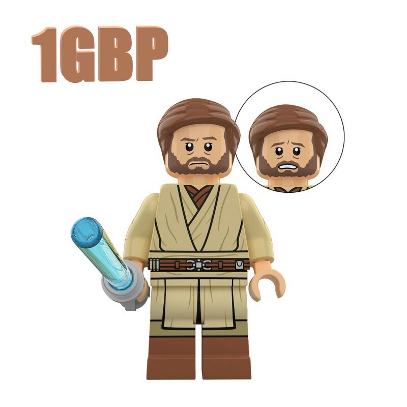 1GBP Obi-Wan Kenobi Star Wars Minifigs Fit Lego XP457