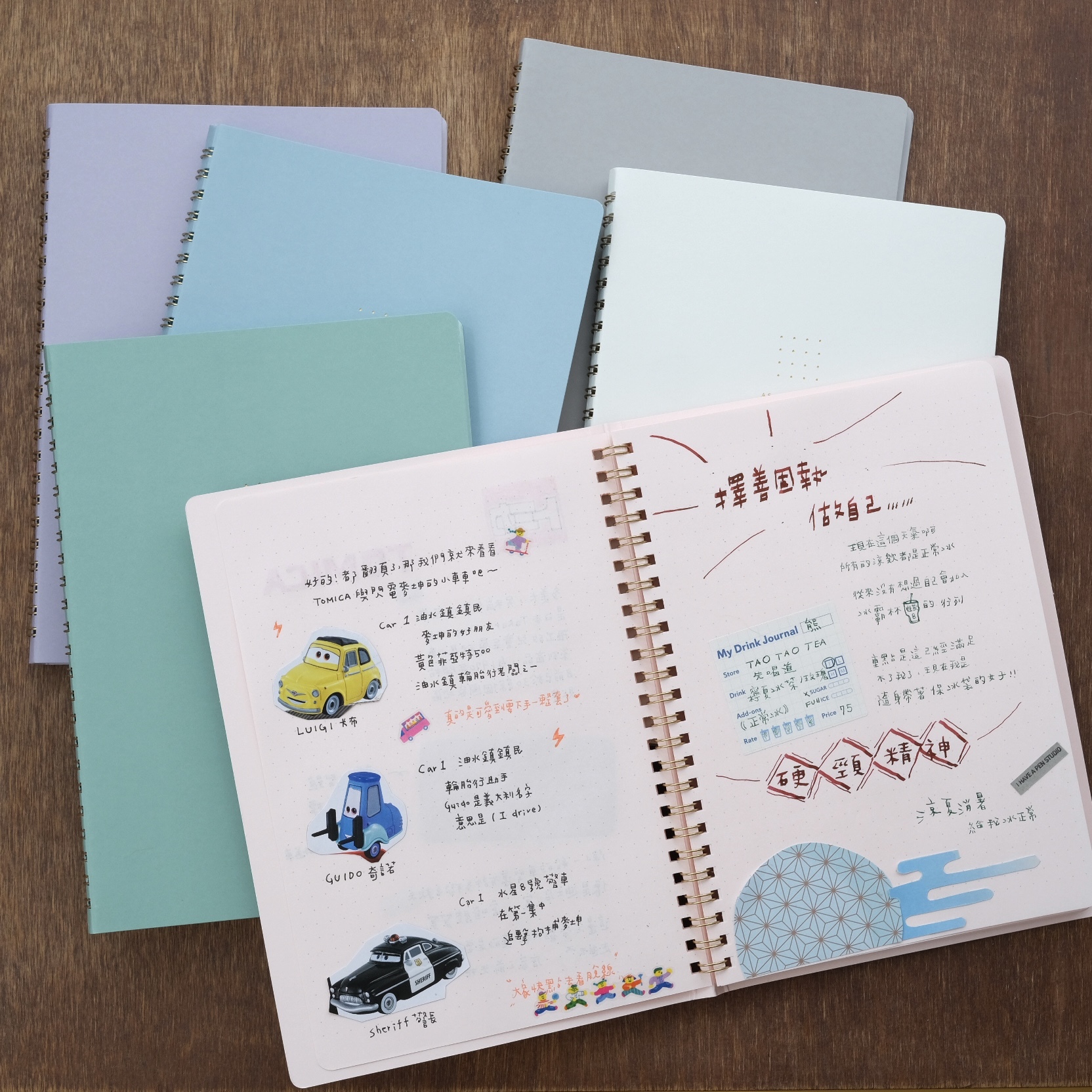 點點彩色線圈筆記本A5｜MIDORI 日本