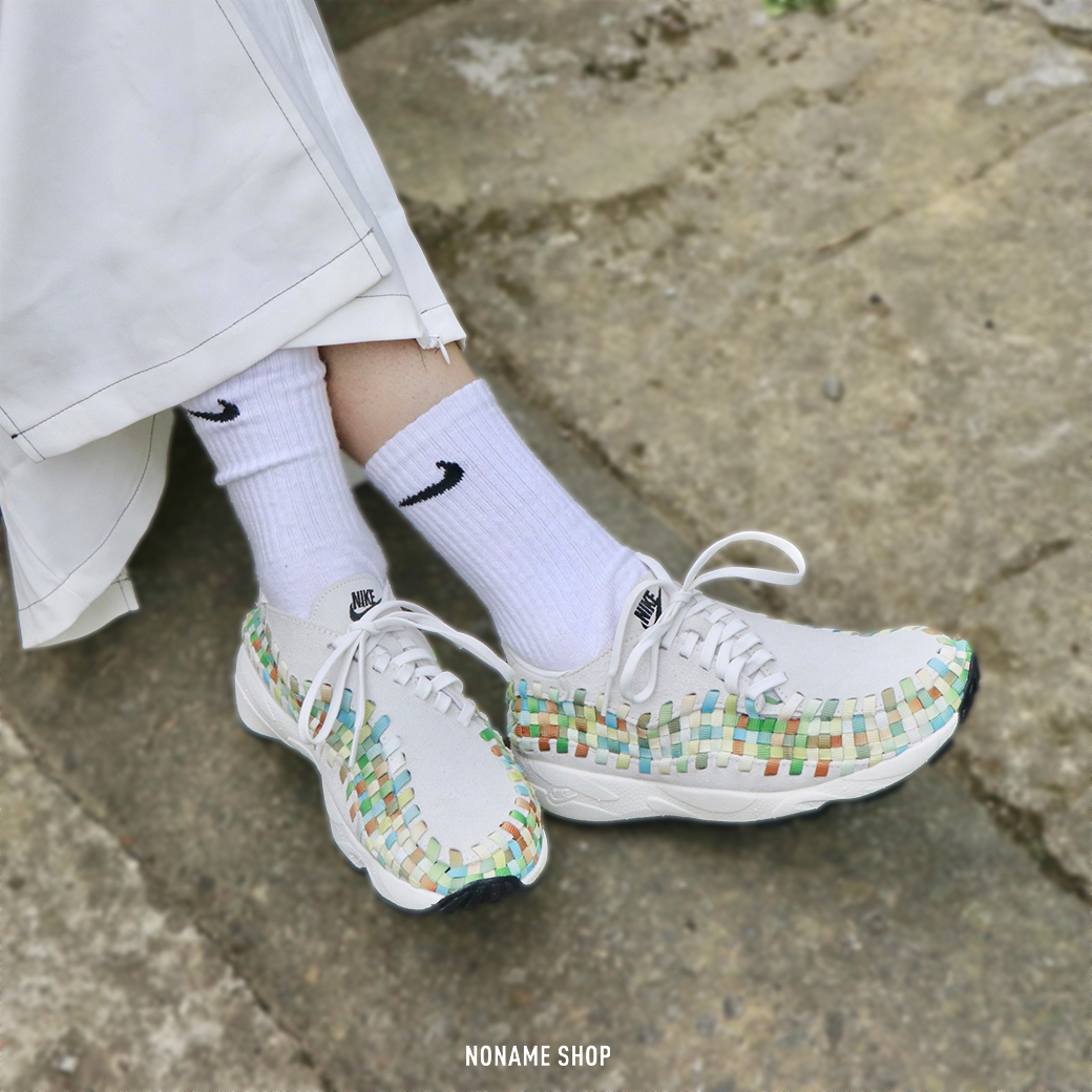 NIKE AIR FOOTSCAPE WOVEN "SUMMIT WHITE" 編織 彩虹 (女款)