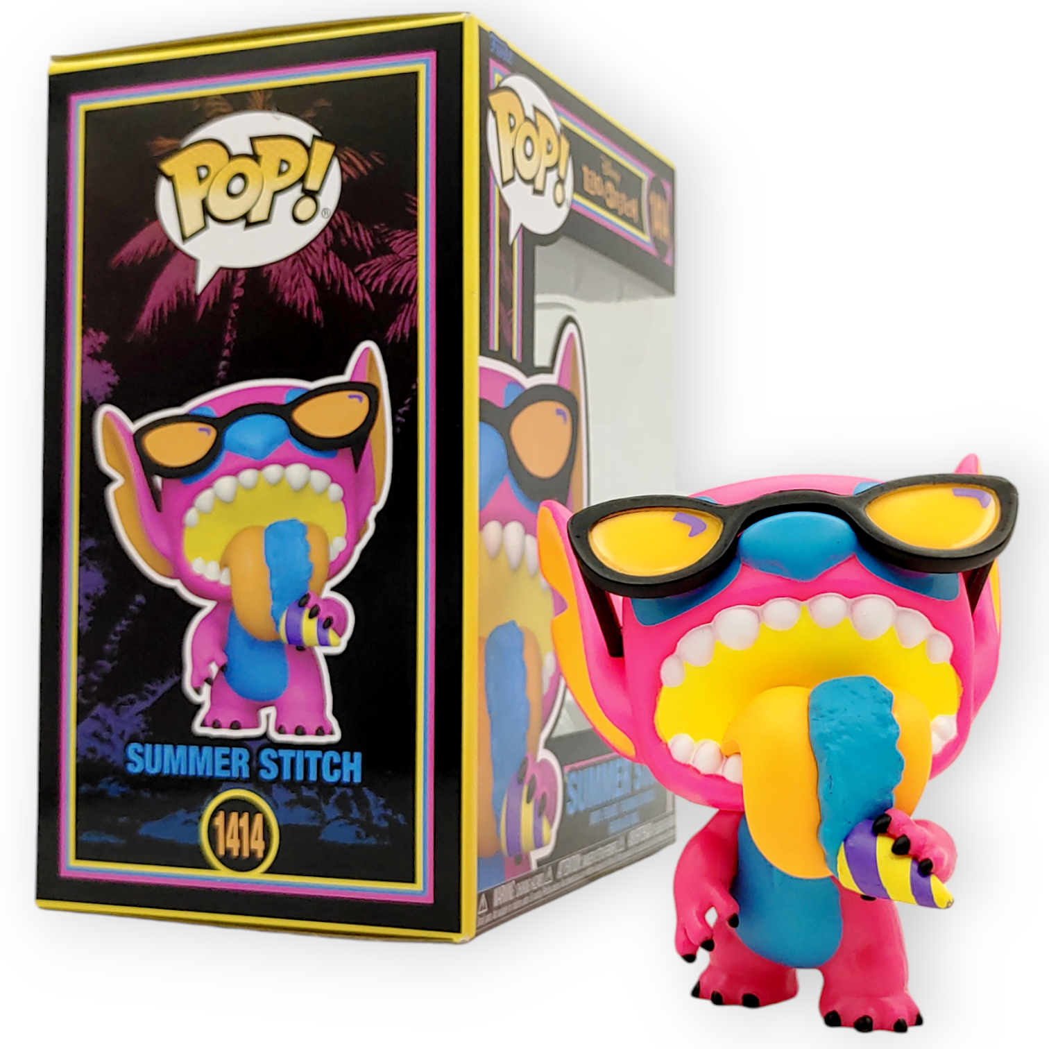 FUNKO POP<扮嘢小魔星>史迪仔_食雪糕(Blacklight版)-No.1414