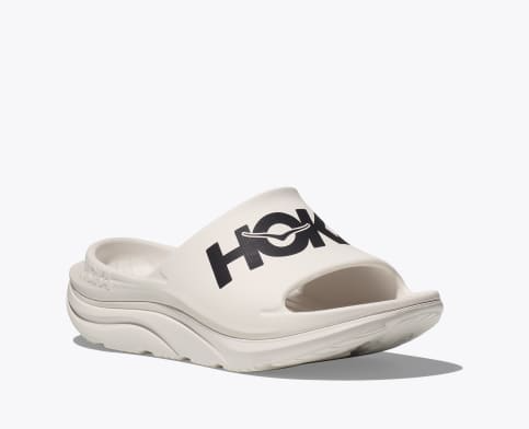 HOKA ONE ONE U Ora Athletic Slide恢復拖鞋 白/黑