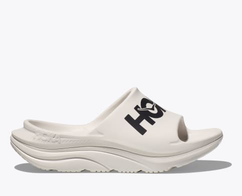 HOKA ONE ONE U Ora Athletic Slide恢復拖鞋 白/黑