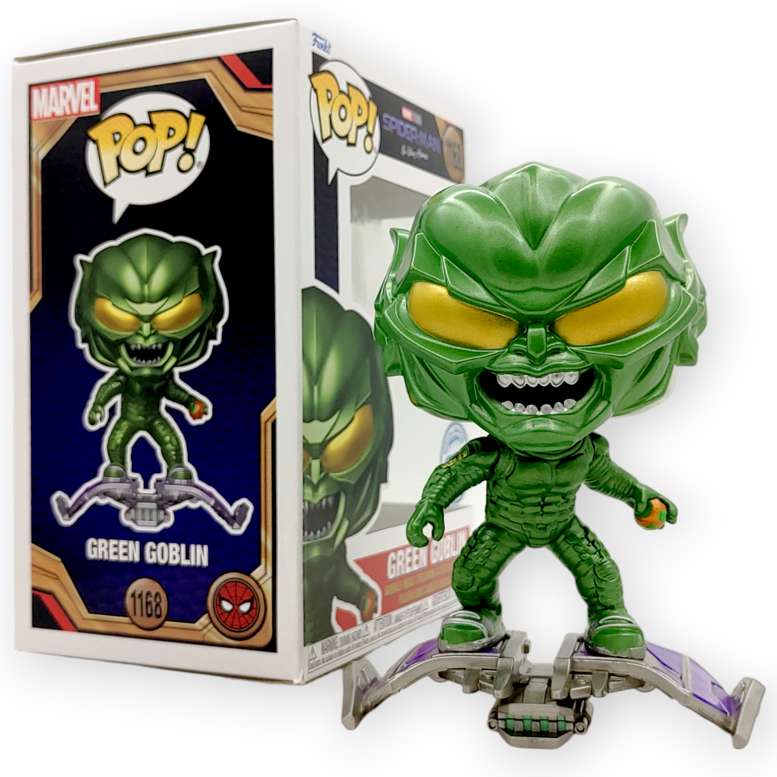 FUNKO POP<蜘蛛俠-不戰無歸>綠魔(金屬色)-NO.1168