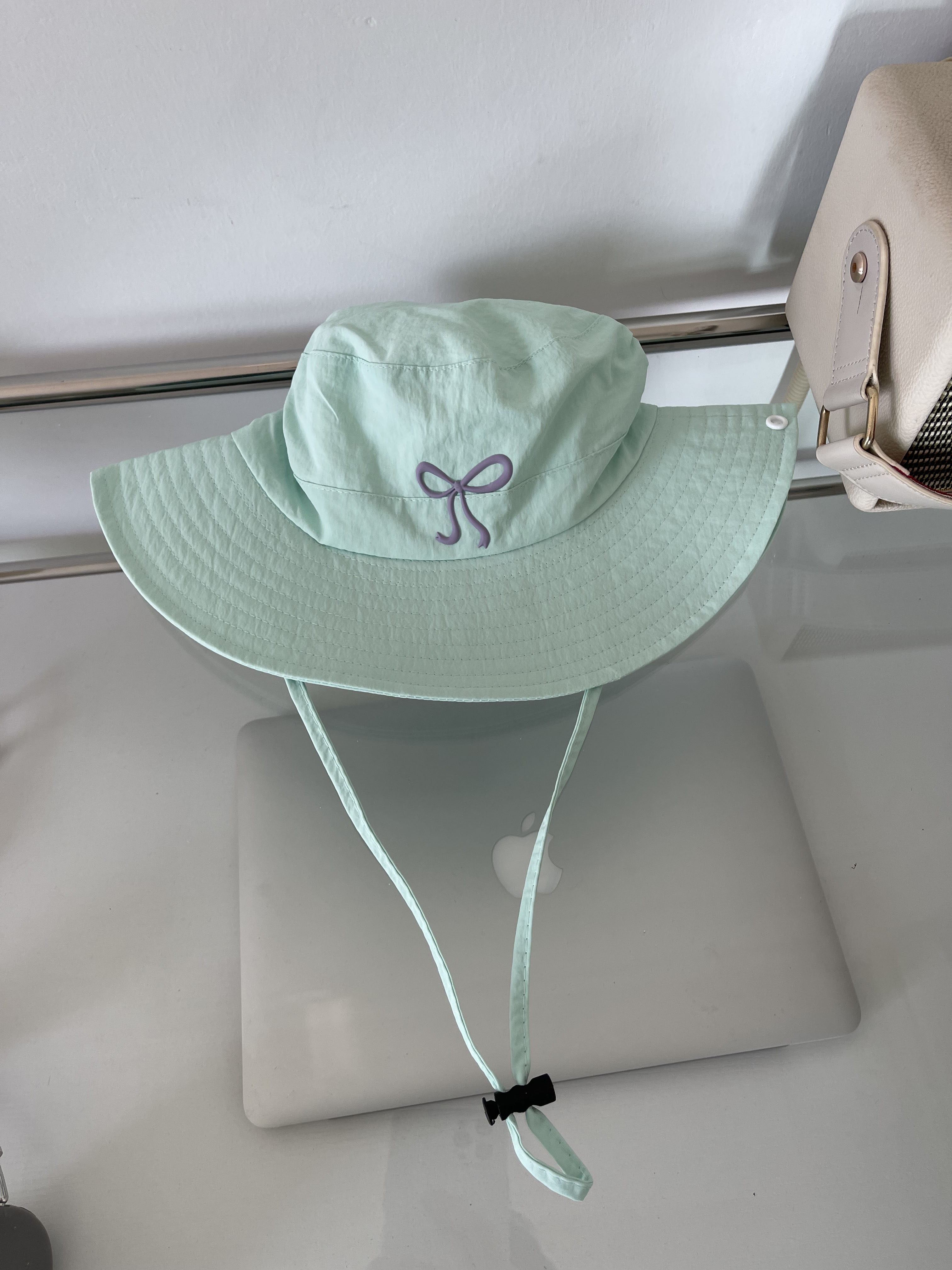 韓國蝴蝶結刺繡漁夫帽(6色)