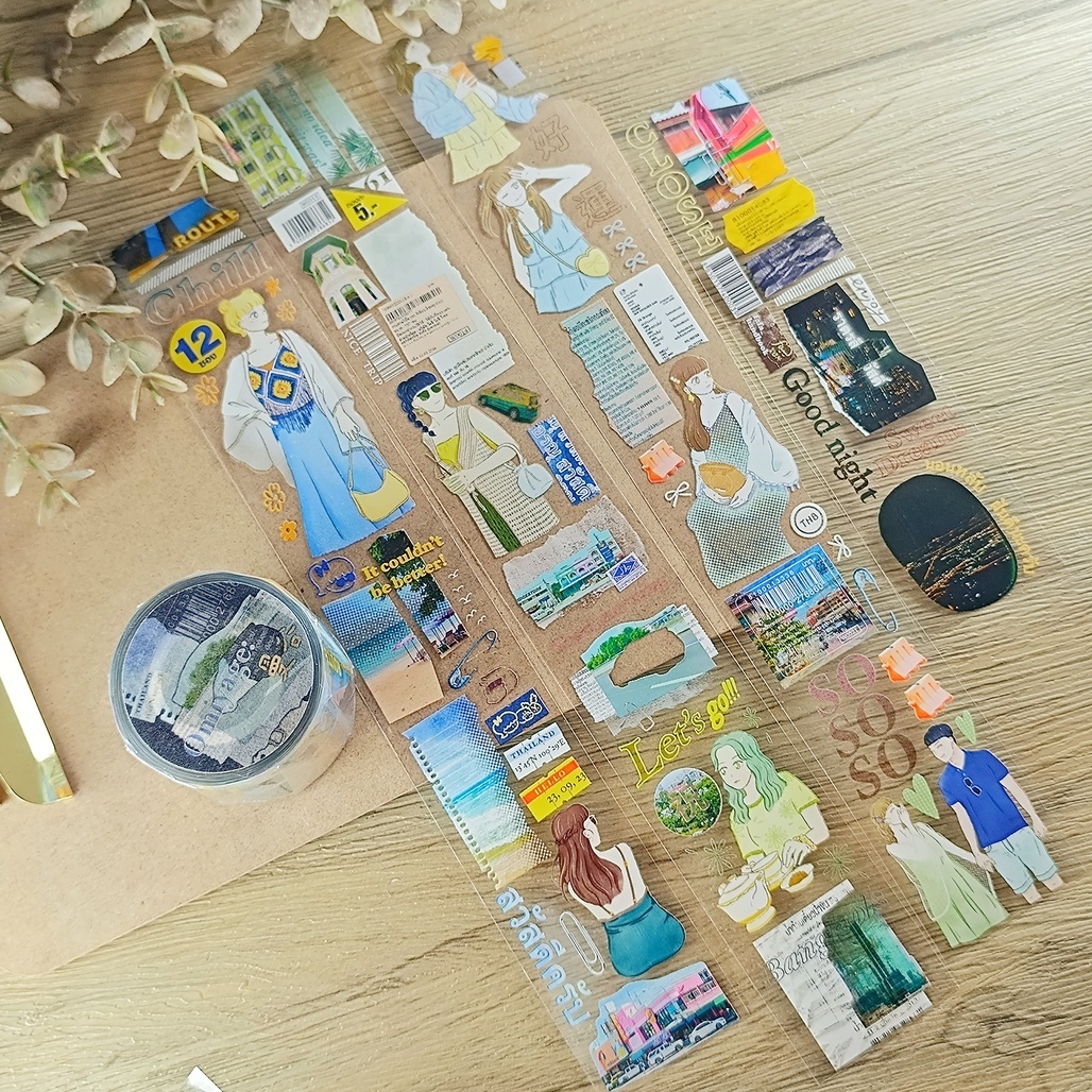 fafa製造所．Omiyage 曼谷 4cm亮面PET膠帶 <整捲/分裝>