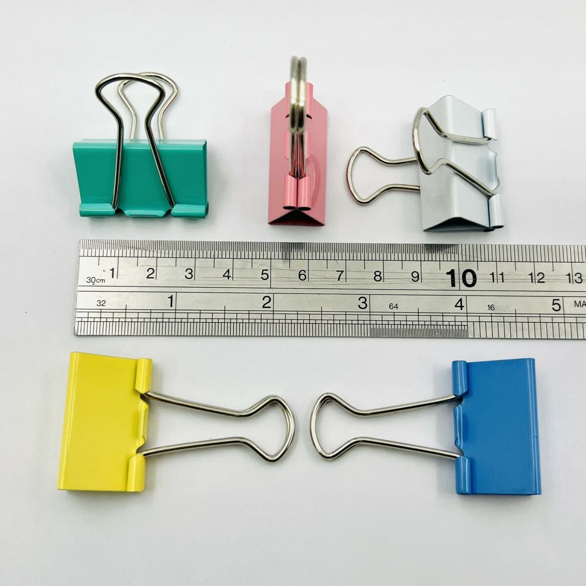 啟行® 粉色 1-1/4寸長尾夾 / 反尾夾, 24個裝 (5色) #11033