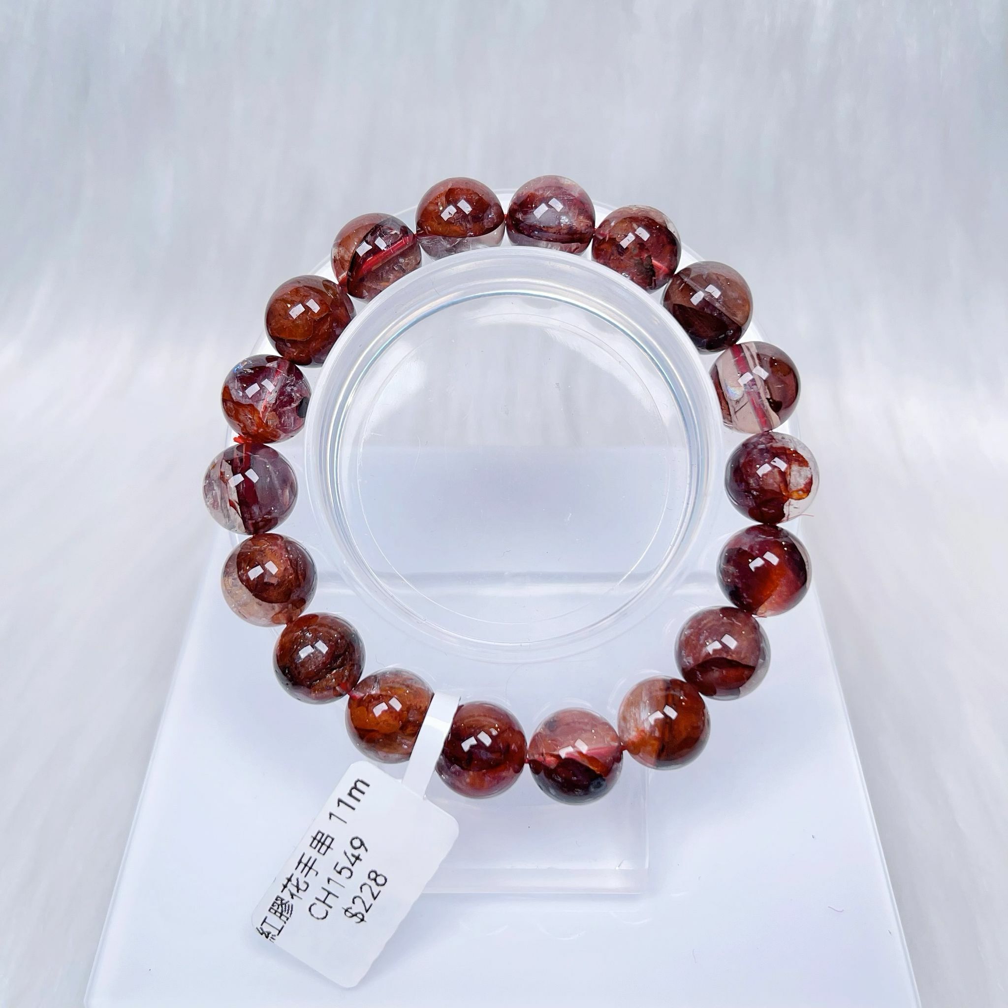 紅膠花手串11m CH1549