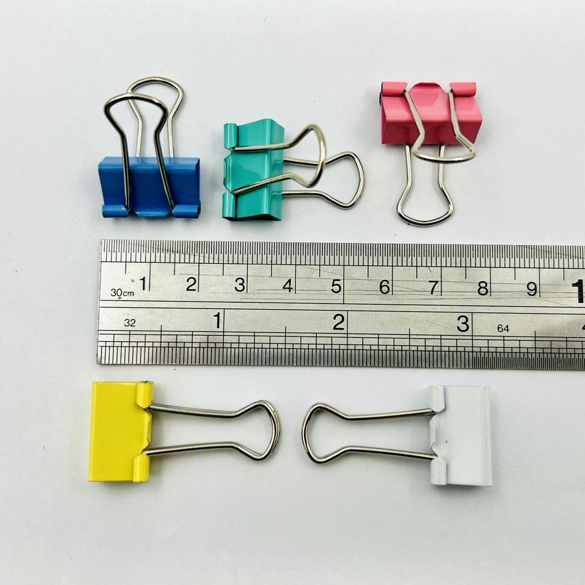 啟行® 粉色 3/4寸長尾夾 / 反尾夾, 40個裝 (5色) #11055