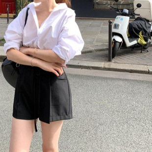 鬆弛感必備! 簡約寬版襯衫(藍/粉/白)