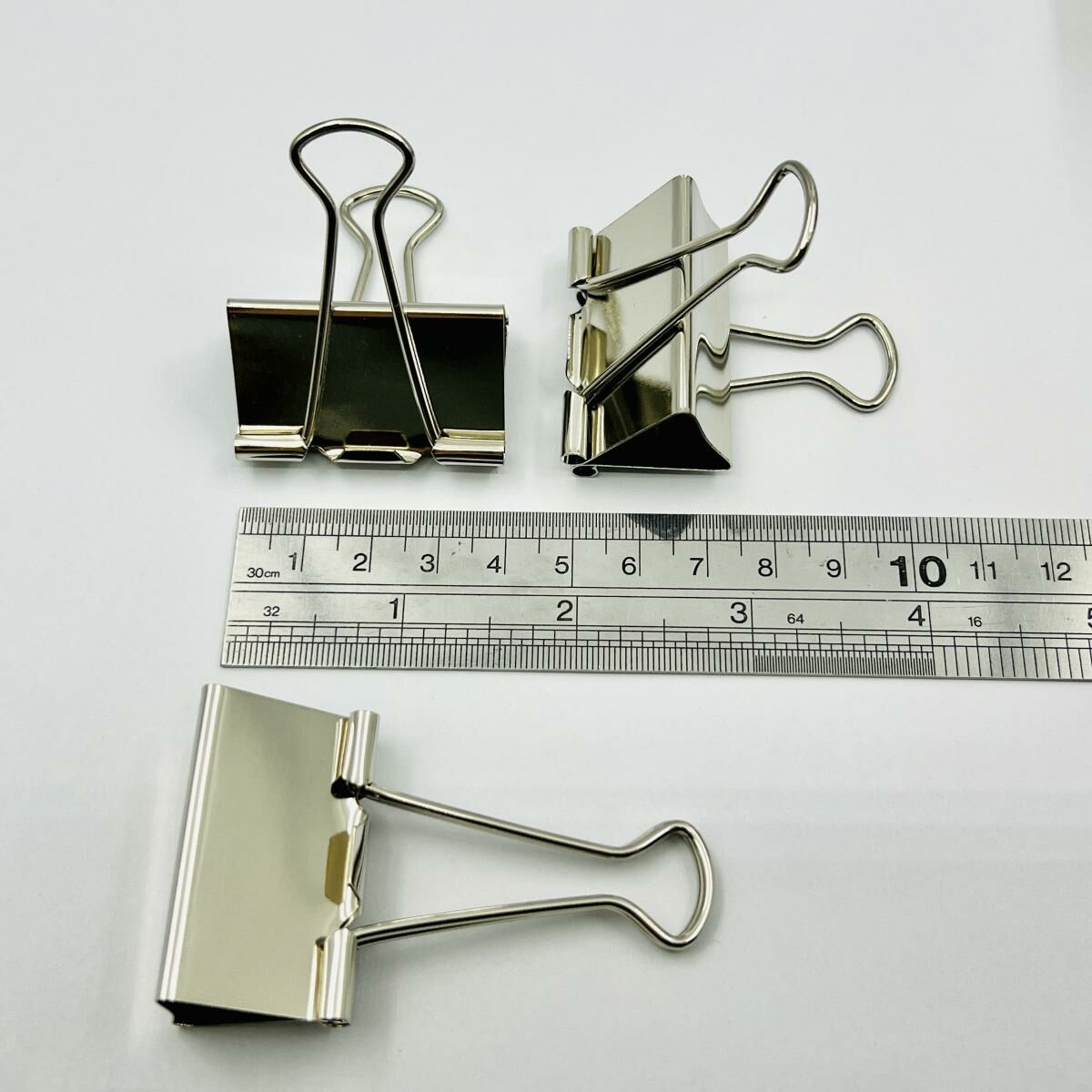 啟行® 銀色 1-5/8寸長尾夾 / 反尾夾, 24個裝 #10441