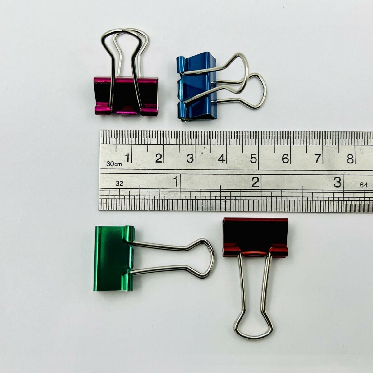 啟行® 金屬色 3/4寸長尾夾 / 反尾夾, 40個裝 (5色) #11719