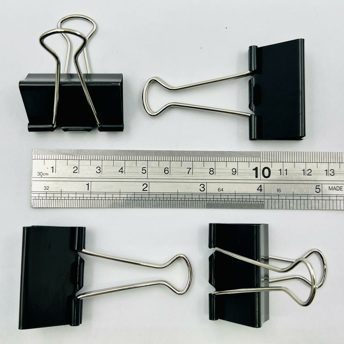 啟行® 黑色 1-5/8寸長尾夾 / 反尾夾, 24個裝 #10922