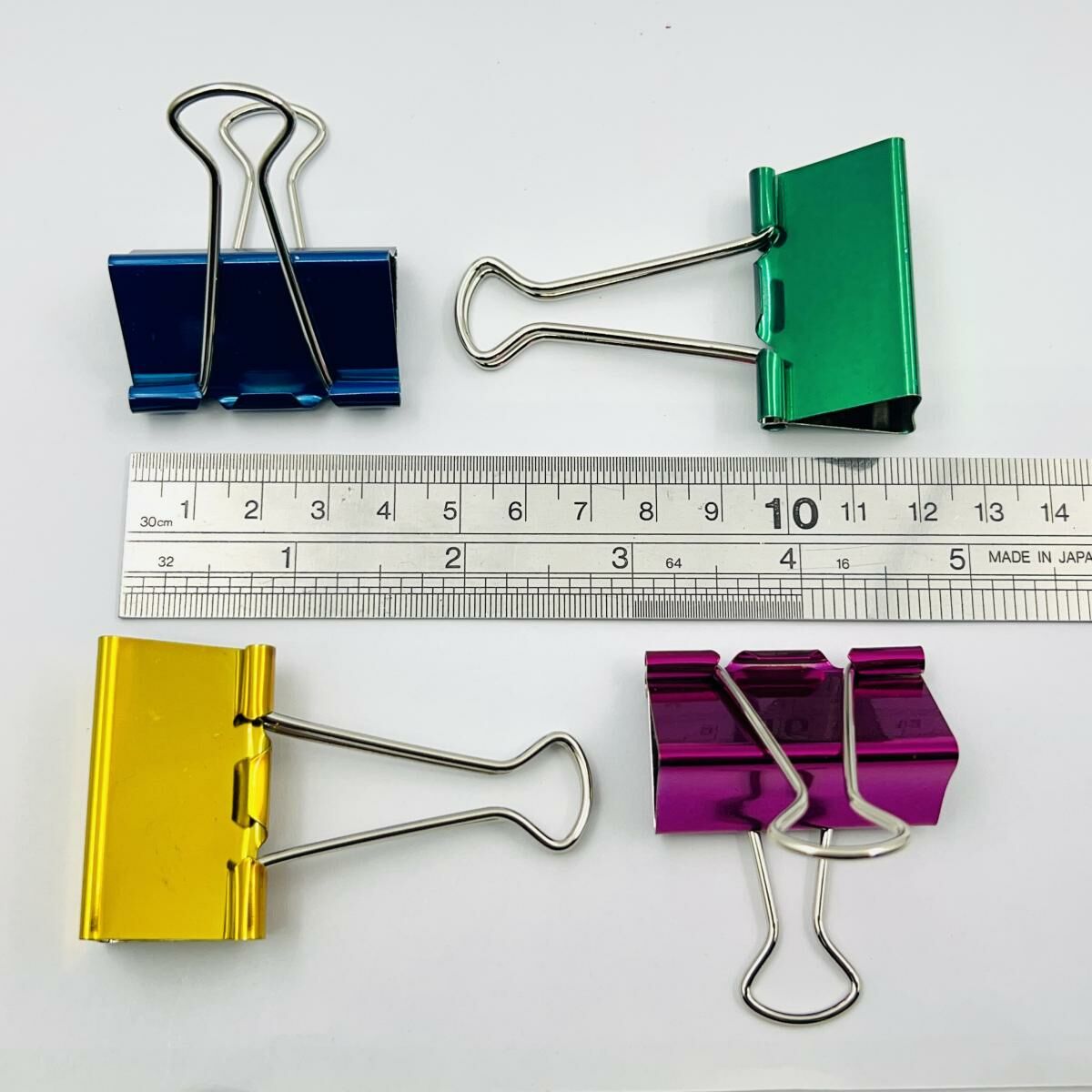 啟行® 金屬色 1-5/8寸長尾夾 / 反尾夾, 24個裝 (5色) #11741