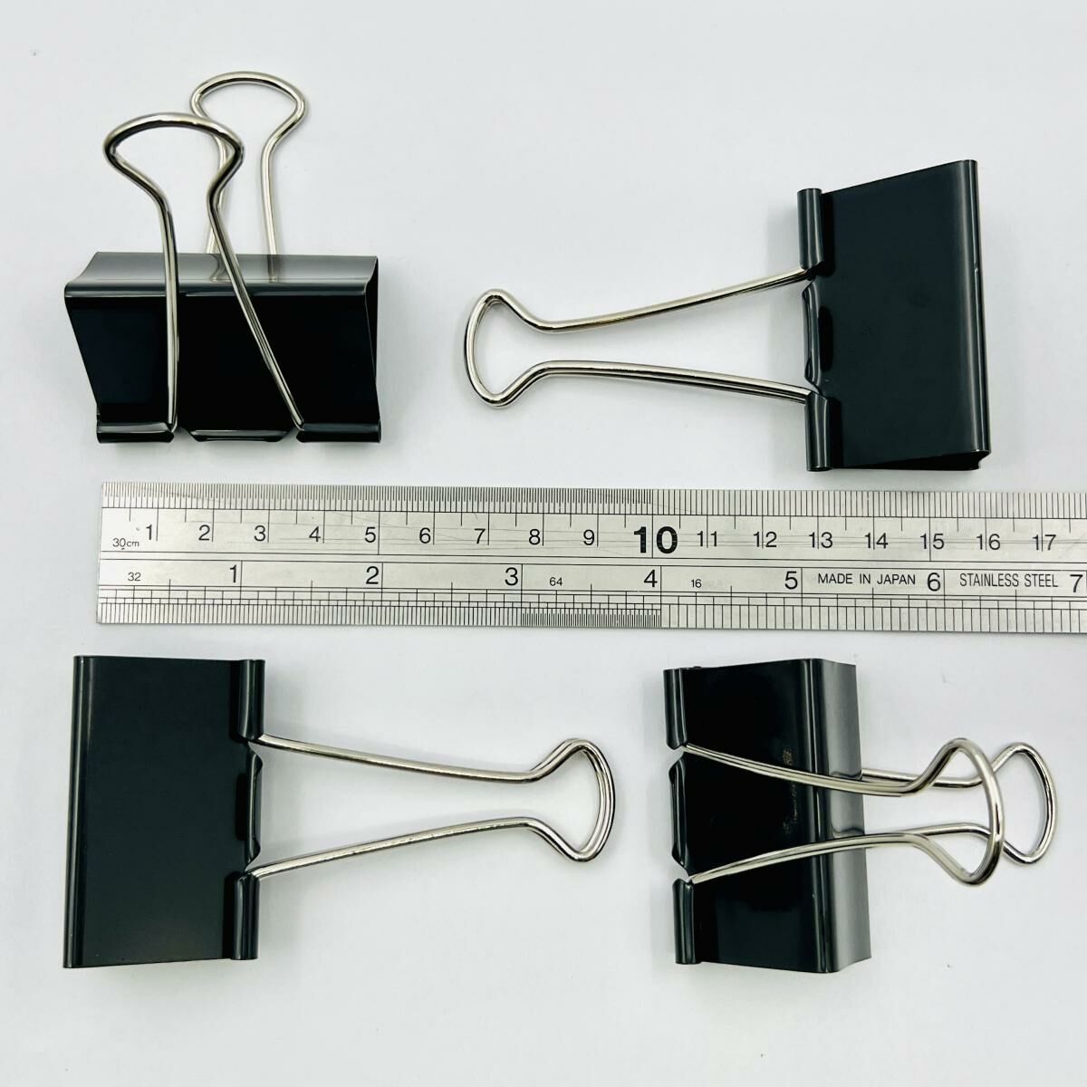 啟行® 黑色 2寸長尾夾 / 反尾夾, 12個裝 #10911