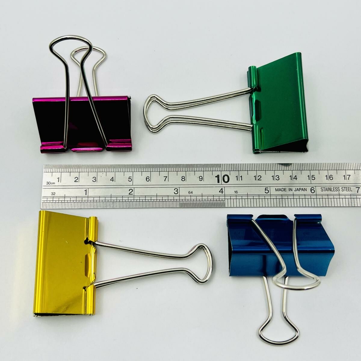 啟行® 金屬色 2寸長尾夾 / 反尾夾, 12個裝 (5色) #11751