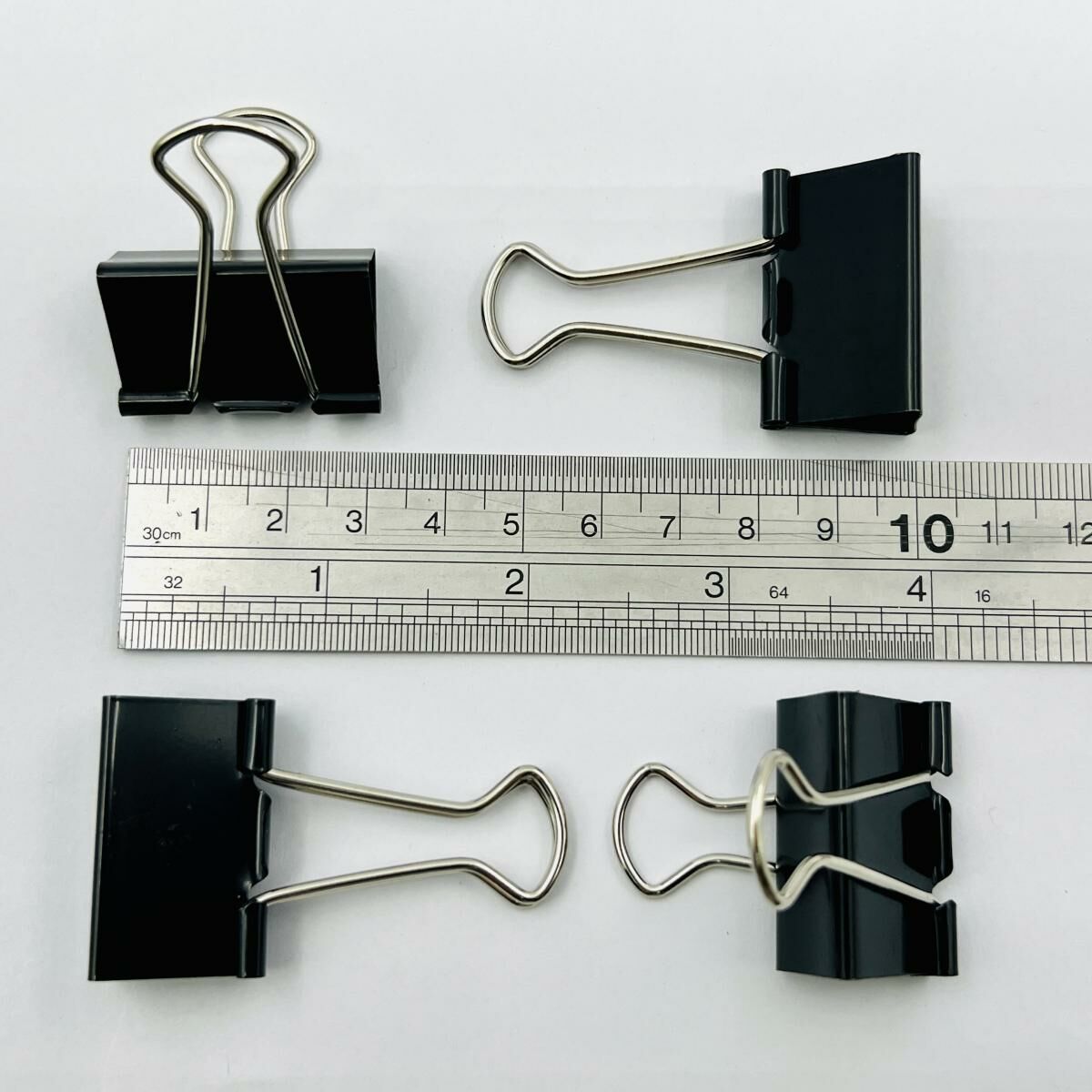 啟行® 黑色 1-1/4寸長尾夾 / 反尾夾, 24個裝 #10933