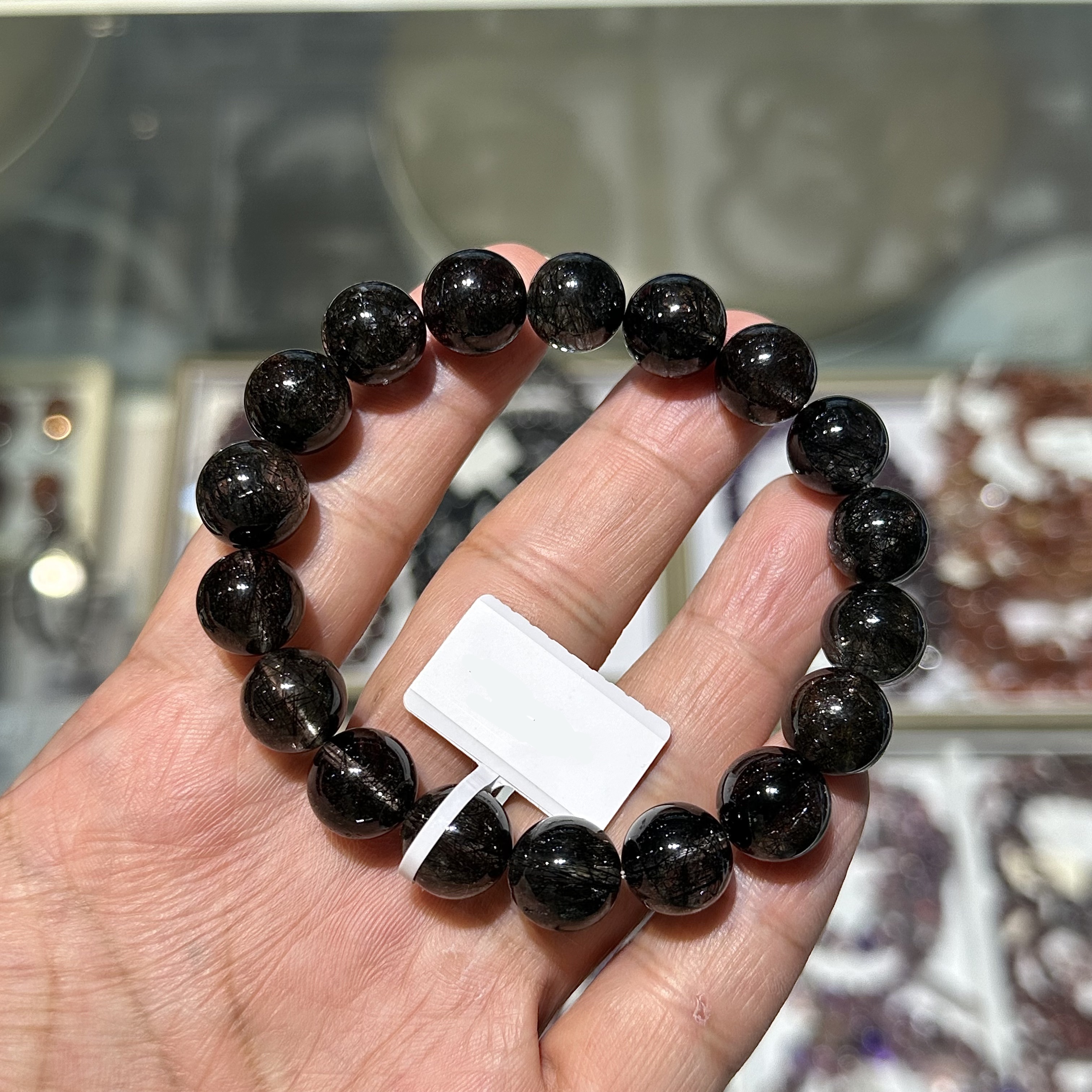 黑髮晶手串 28431 11mm