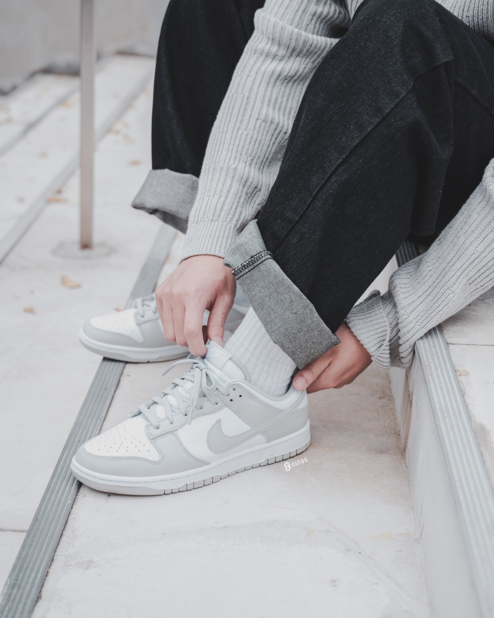 【現貨】NIKE M DUNK LOW GREY FOG 質感灰 DD1391103