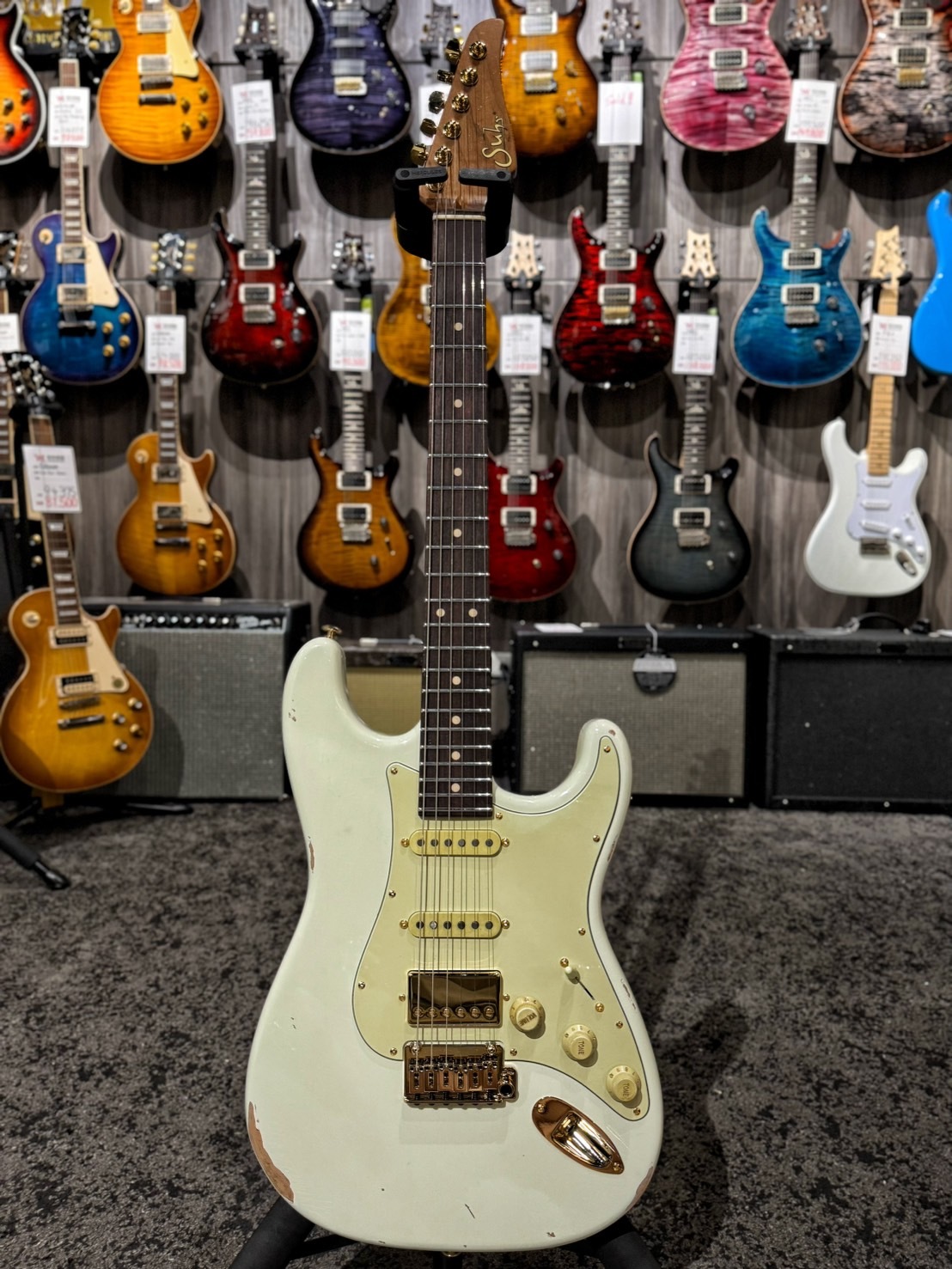 Suhr Custom Classic Antique White Gold WL特製款 電吉他【宛伶樂器】