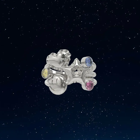 VSCH "愛心系列"氣球愛心彩鑽戒指